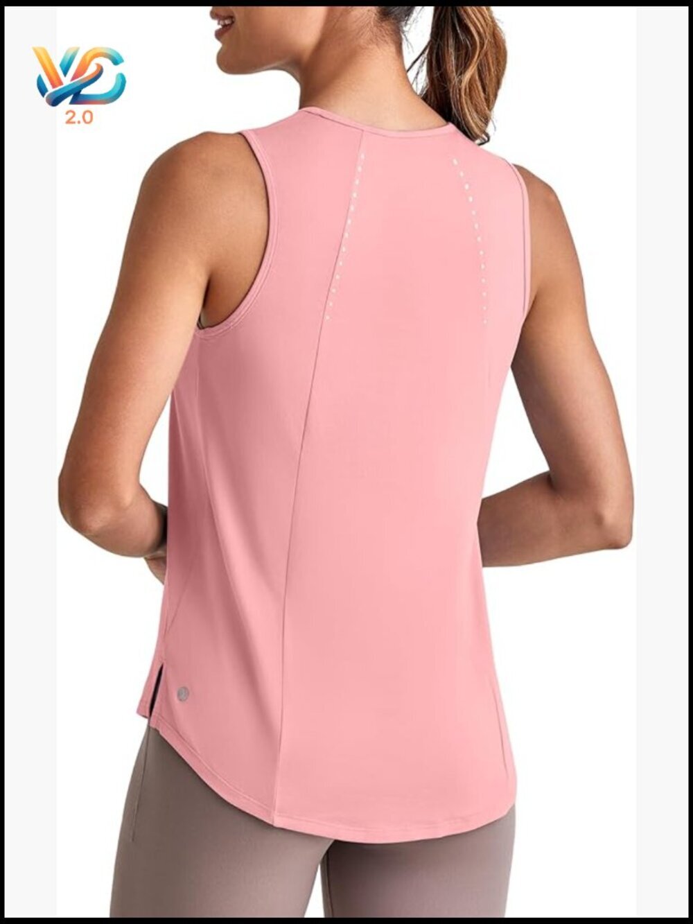 High Neck Athletic Tank Top - Sleeveless Summer Running Gym Shirt